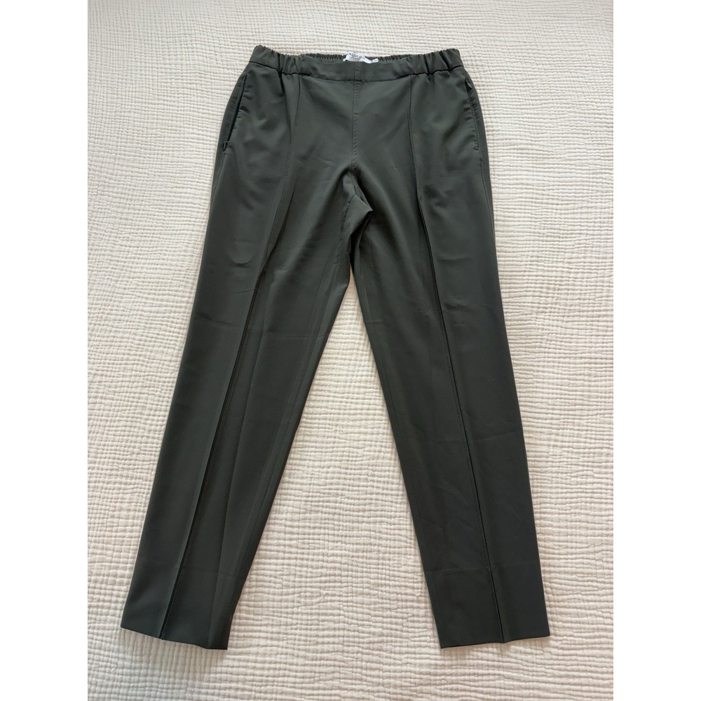 READ MM LaFleur Foster Pant Olive Green High Rise Tapered Trousers Size 8 Career